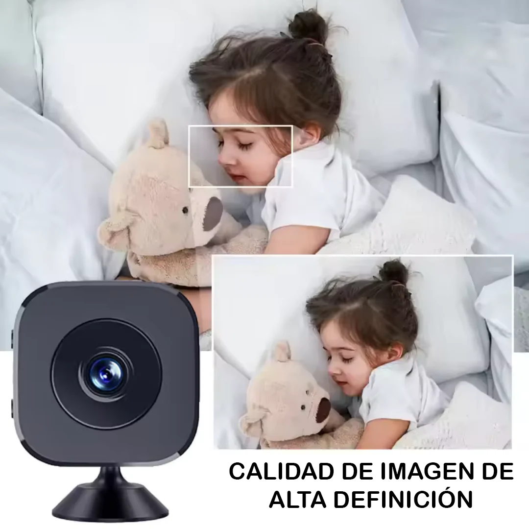 Asegura tu espacio con total facilidad con nuestra mini cámara inalámbrica
