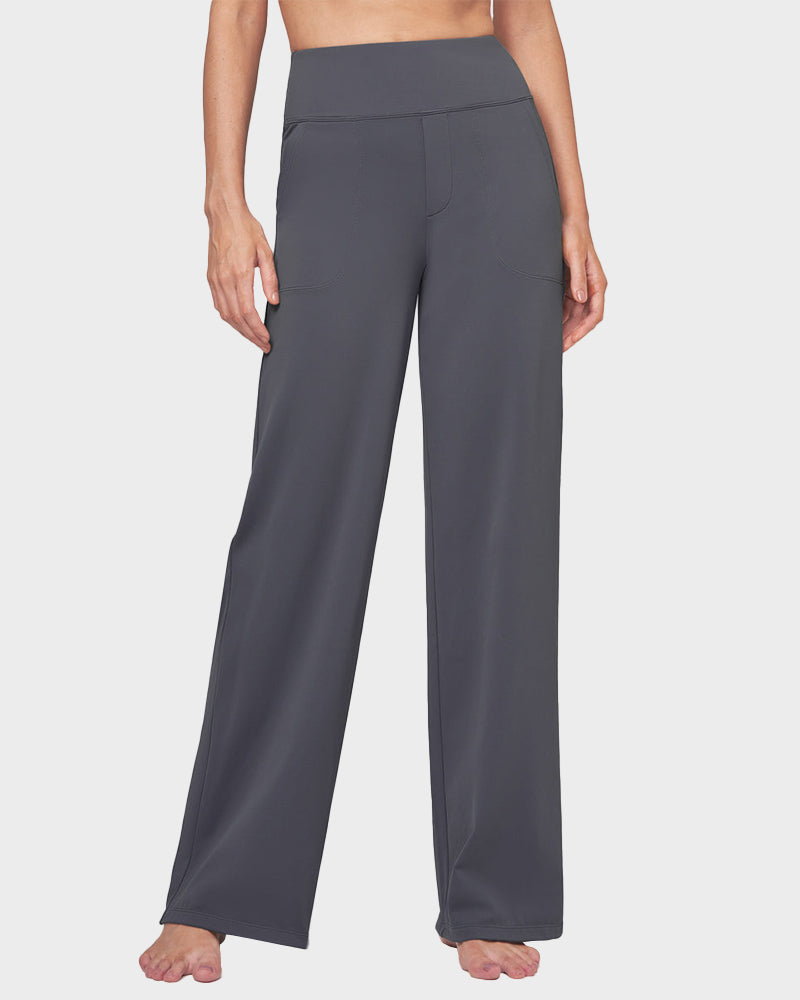 Élégancia™ – Pantalón Ancho de Talle Alto Confort Chic