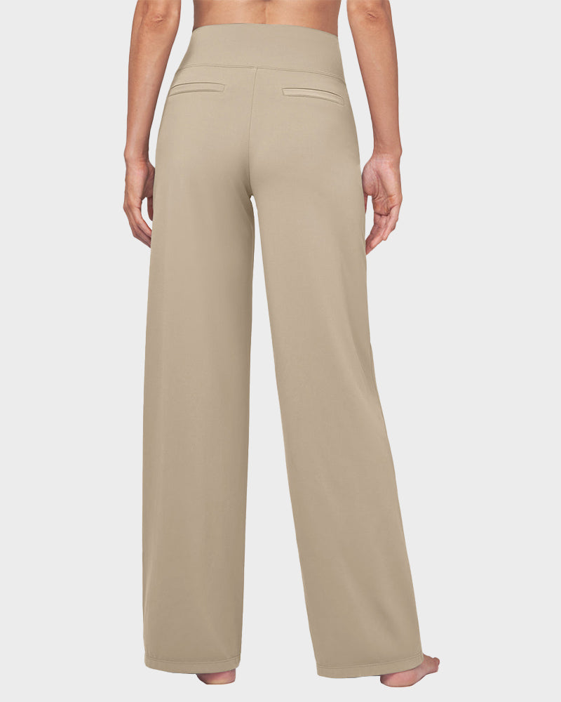Élégancia™ – Pantalón Ancho de Talle Alto Confort Chic