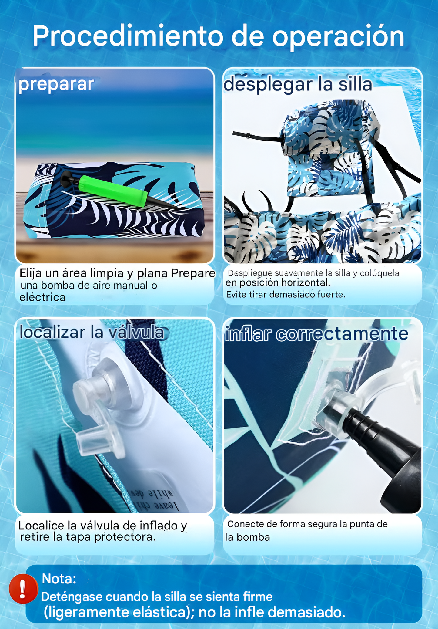 Tumbonas inflables para piscina