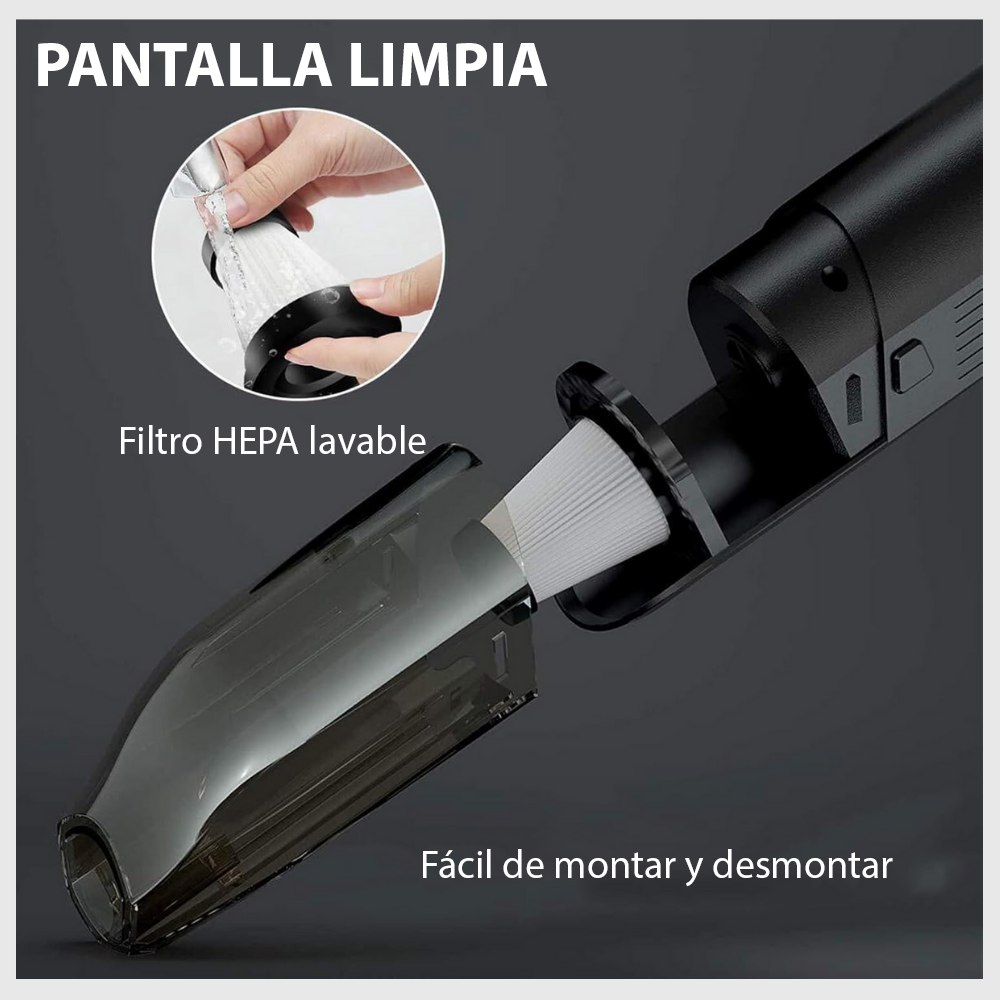 VortexClean™ – Aspiradora Inalámbrica para Vehículos