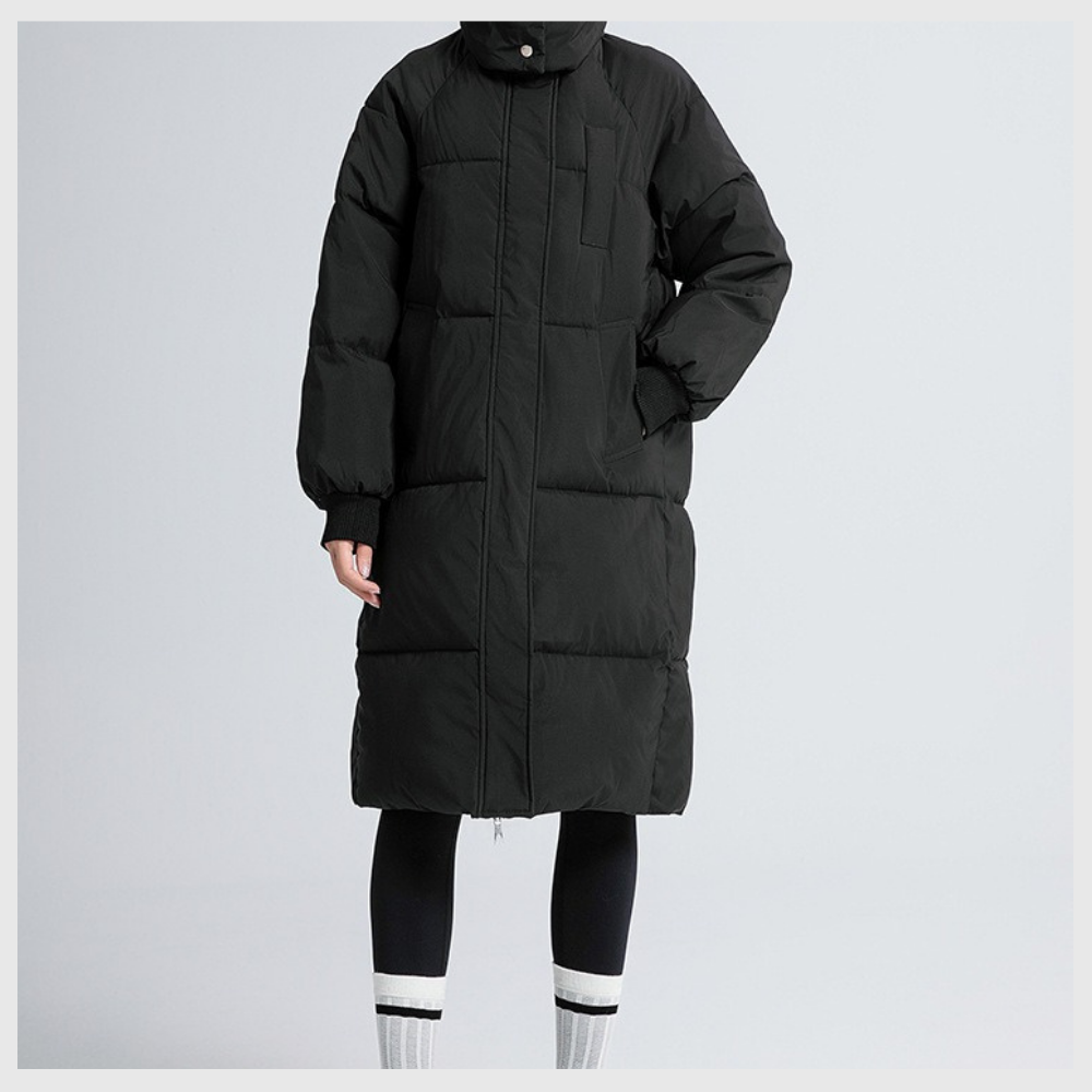 Nordica™ – Abrigo largo de invierno con capucha