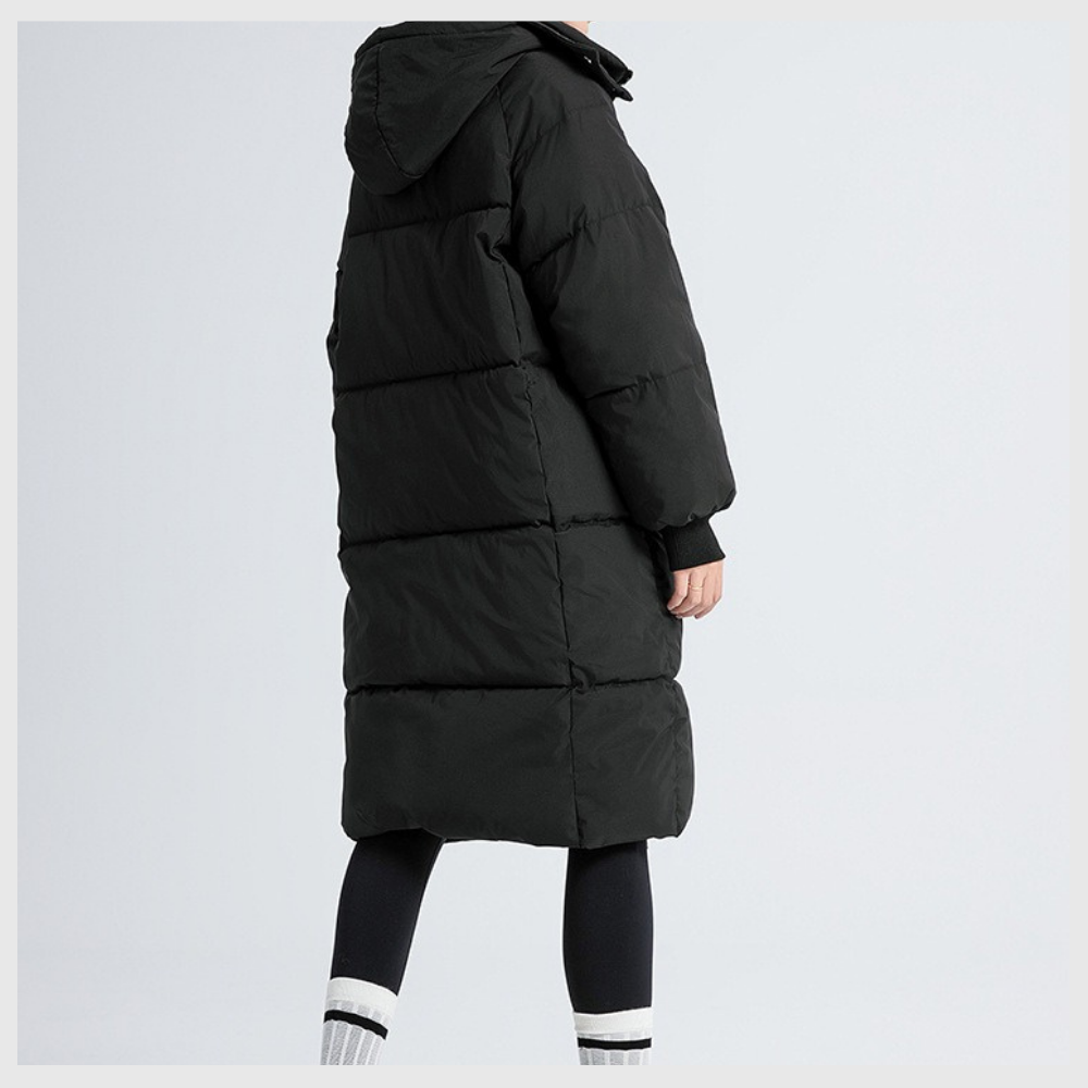 Nordica™ – Abrigo largo de invierno con capucha