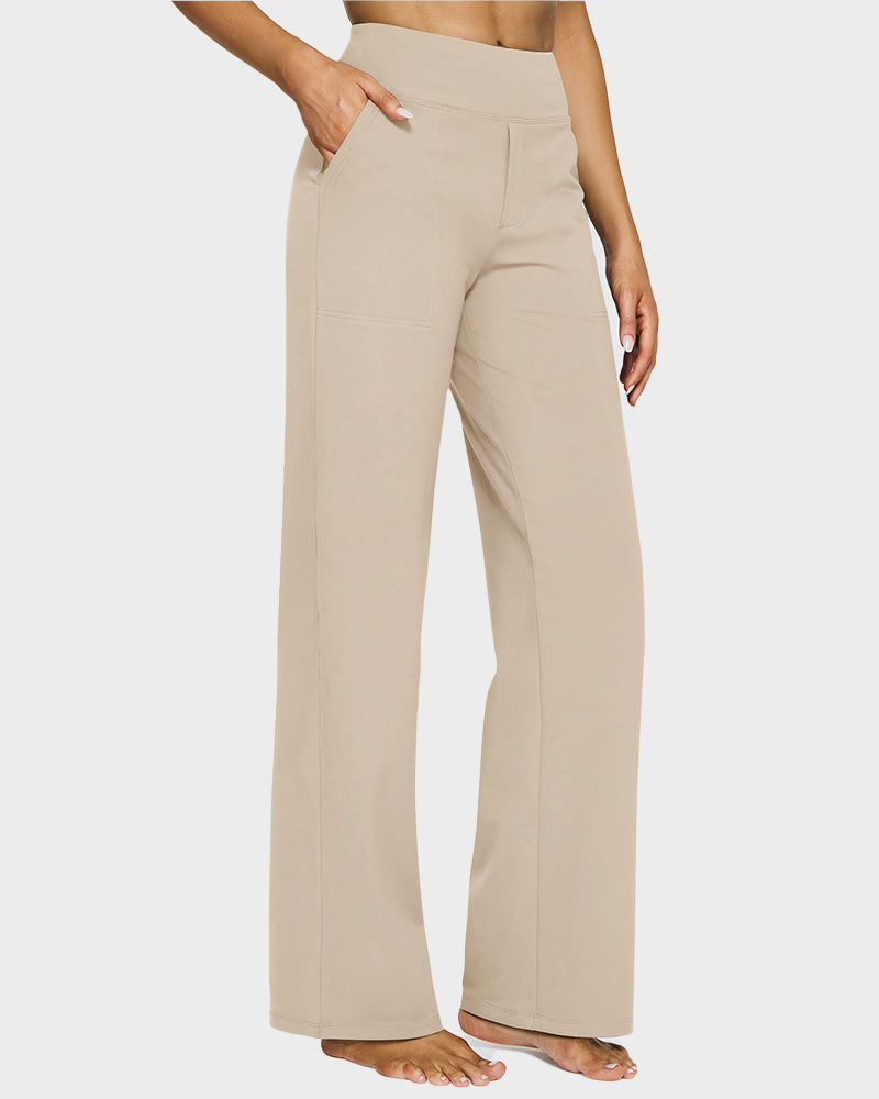 Élégancia™ – Pantalón Ancho de Talle Alto Confort Chic