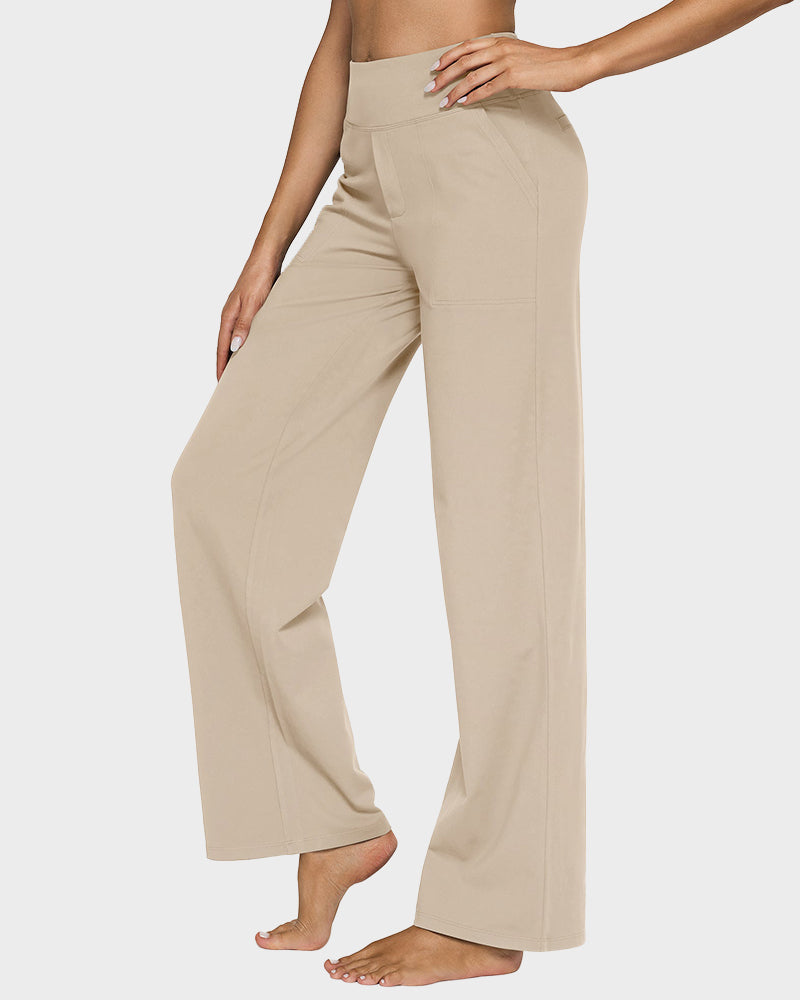 Élégancia™ – Pantalón Ancho de Talle Alto Confort Chic