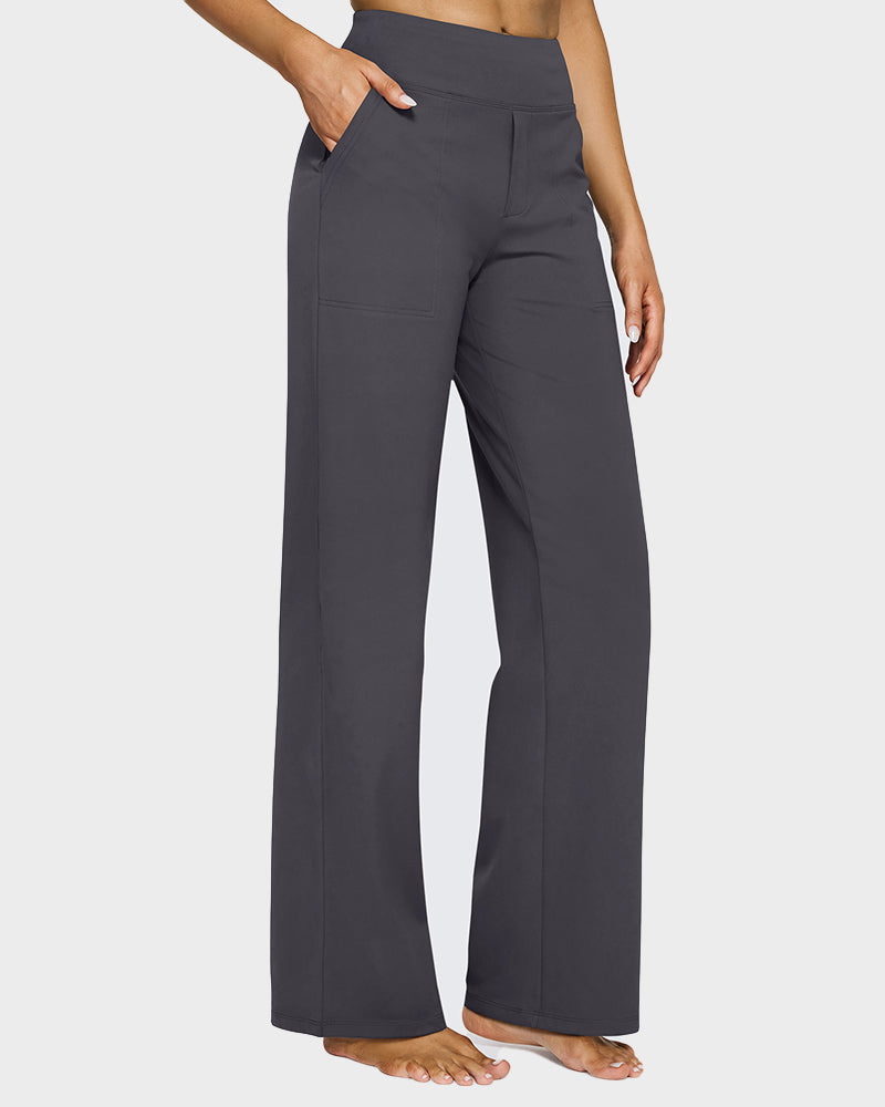 Élégancia™ – Pantalón Ancho de Talle Alto Confort Chic