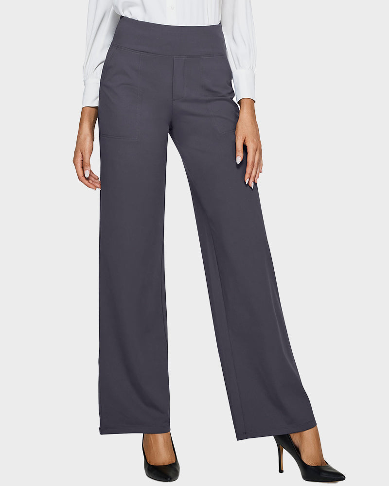 Élégancia™ – Pantalón Ancho de Talle Alto Confort Chic