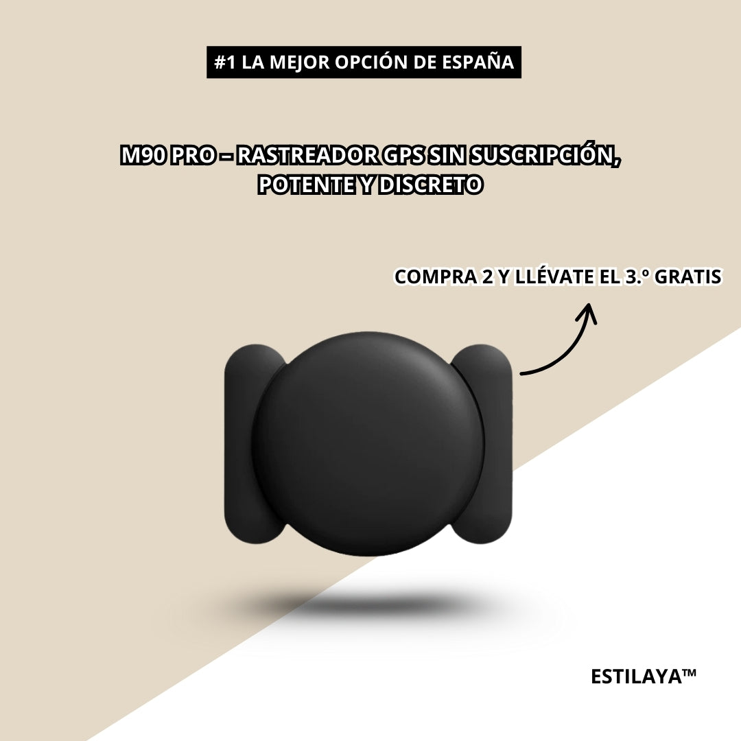 M90 PRO – Rastreador GPS sin suscripción, potente y discreto