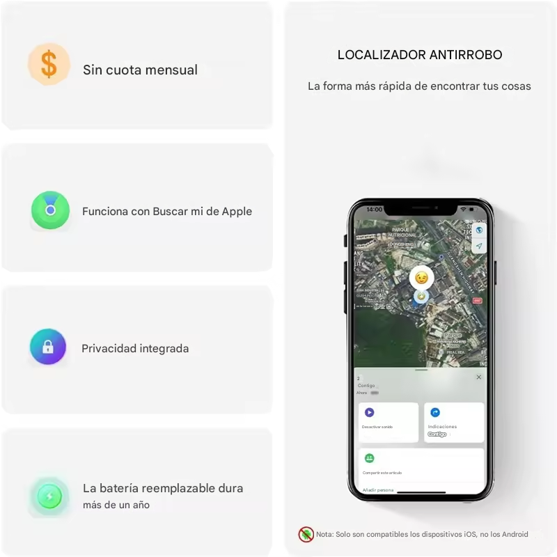 M90 PRO – Rastreador GPS sin suscripción, potente y discreto