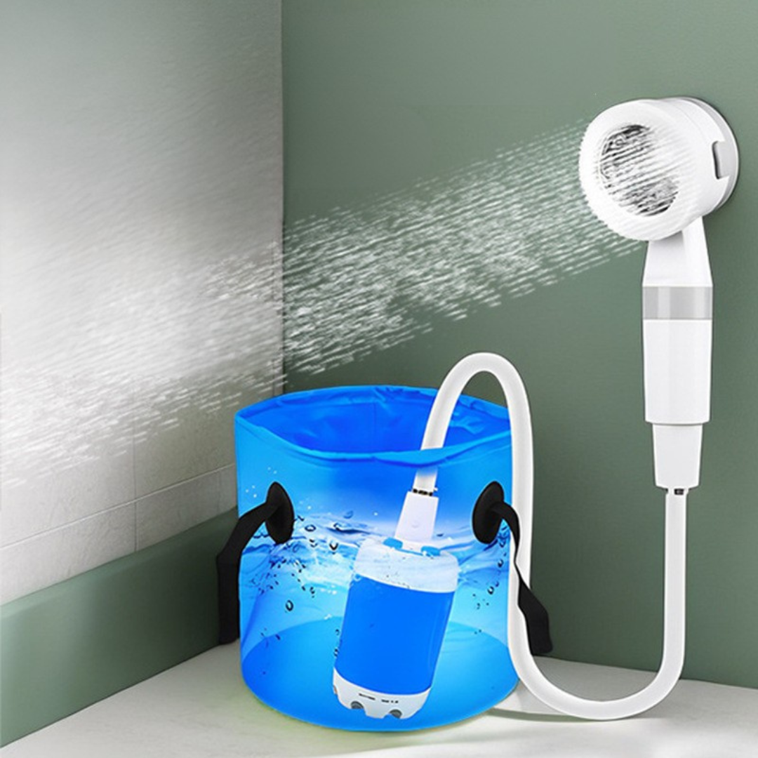 EcoShower™ – Pompa de ducha compacta recargable