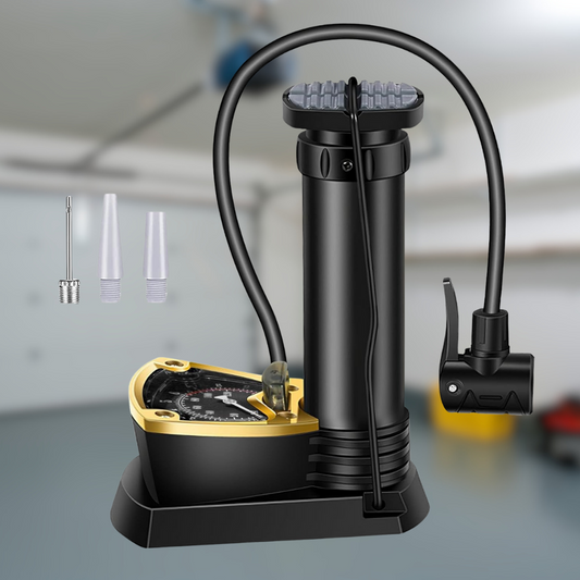 PneumaFix – Bomba de Pie con Manómetro Integrado