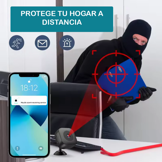 Asegura tu espacio con total facilidad con nuestra mini cámara inalámbrica