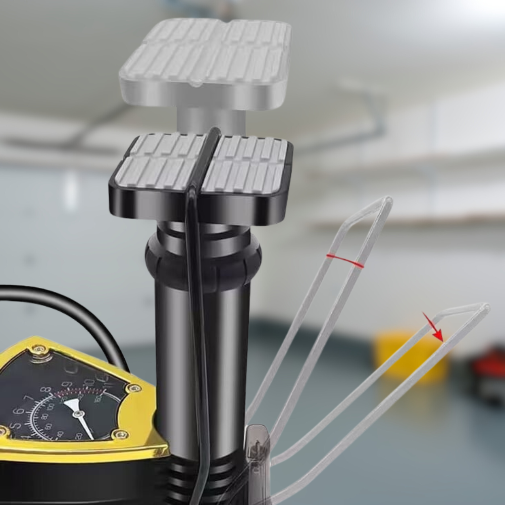 PneumaFix – Bomba de Pie con Manómetro Integrado