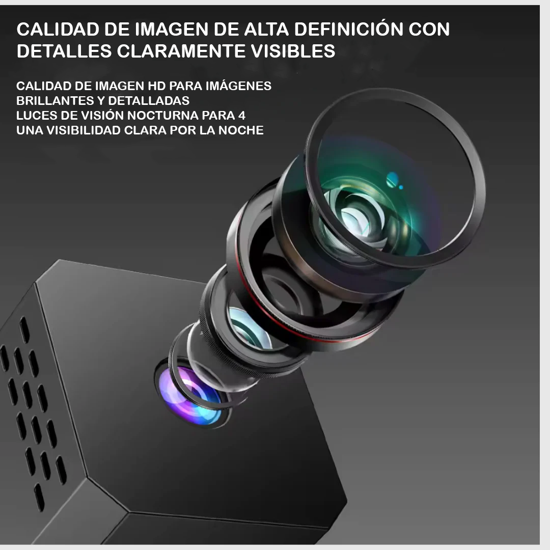 Asegura tu espacio con total facilidad con nuestra mini cámara inalámbrica