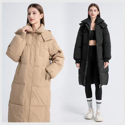 Nordica™ – Abrigo largo de invierno con capucha