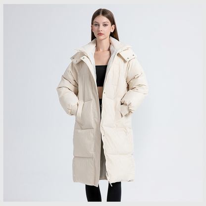 Nordica™ – Abrigo largo de invierno con capucha