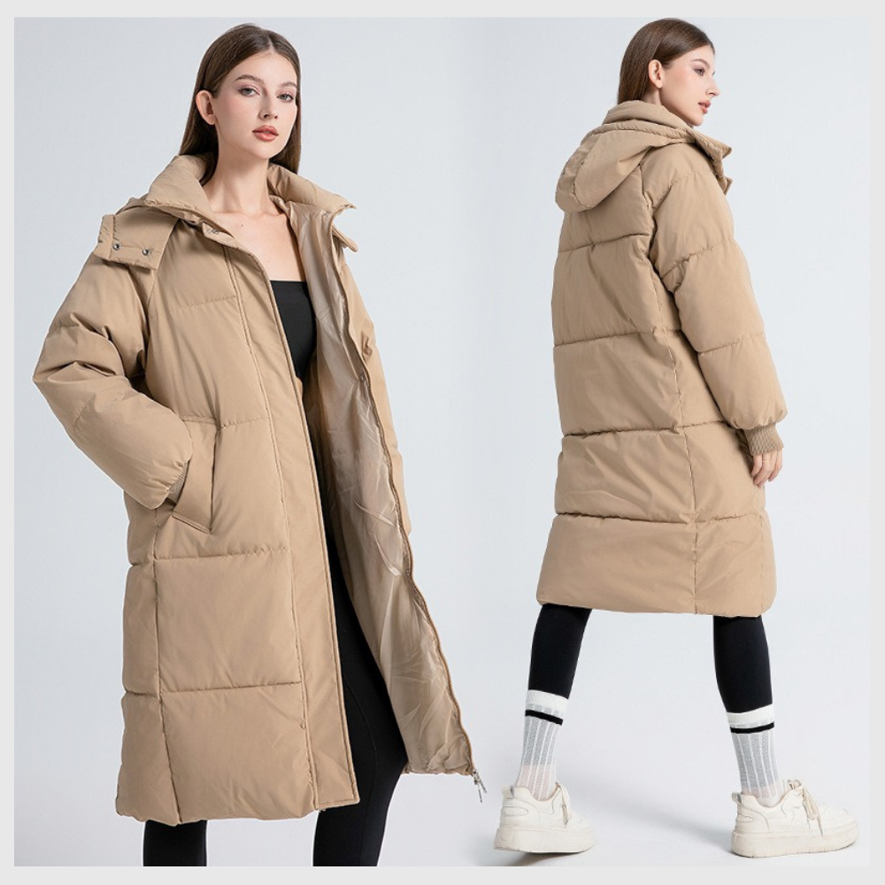 Nordica™ – Abrigo largo de invierno con capucha