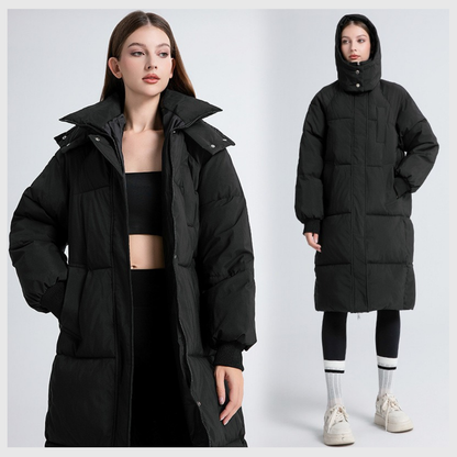 Nordica™ – Abrigo largo de invierno con capucha