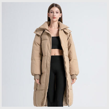 Nordica™ – Abrigo largo de invierno con capucha