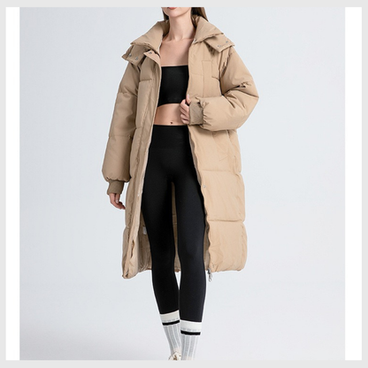 Nordica™ – Abrigo largo de invierno con capucha