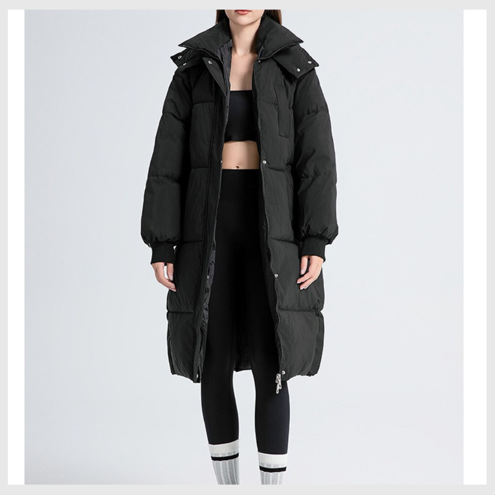 Nordica™ – Abrigo largo de invierno con capucha