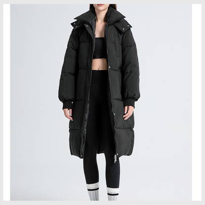 Nordica™ – Abrigo largo de invierno con capucha