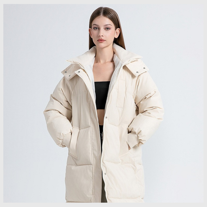 Nordica™ – Abrigo largo de invierno con capucha