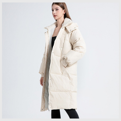 Nordica™ – Abrigo largo de invierno con capucha
