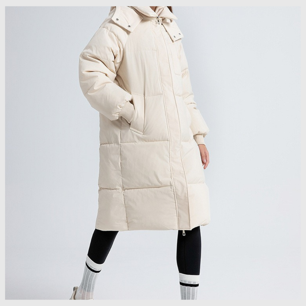 Nordica™ – Abrigo largo de invierno con capucha