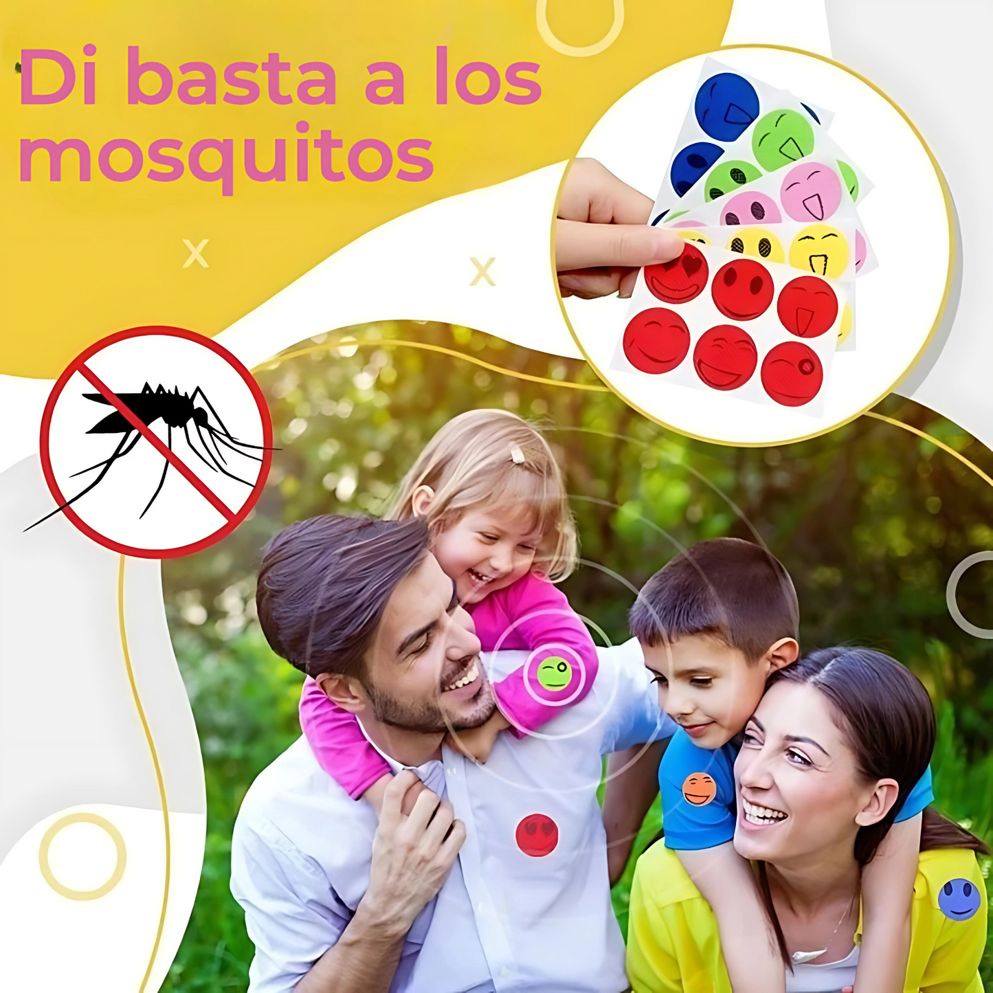 Parche Antimosquitos - Fórmula Natural para niños y adultos