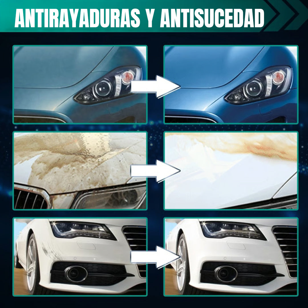 AquaShield™ – Spray Multifuncional de Protección para Coche